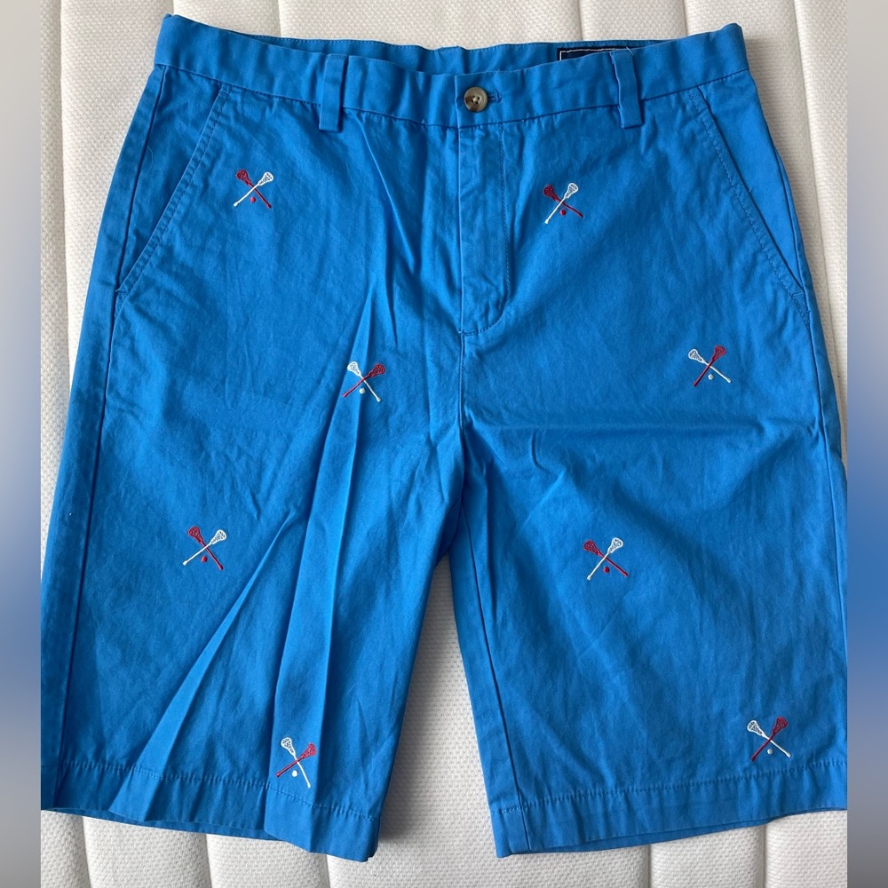 Vineyard Vines embroidered lacrosse Breaker Shorts - BOYS 18 9inch Inseam